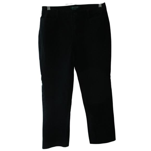 Ralph Lauren Women's Catlin Black Mid Rise Straight Leg Jeans Size 6 - Picture 1 of 8
